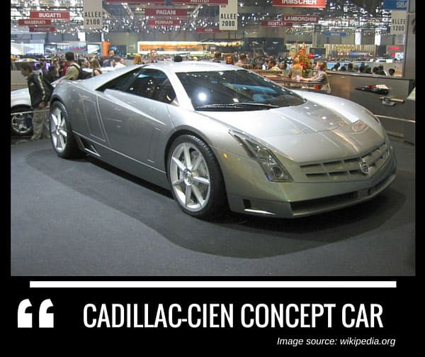 Cadillac Cien concept car by cadillac