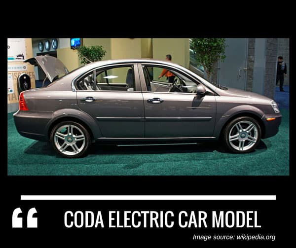 Coda electric car model