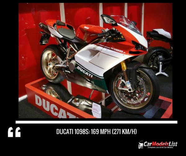 Ducati 1098s motorcycle model