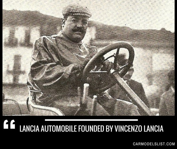 Lancia automobile founded by Vincenzo Lancia