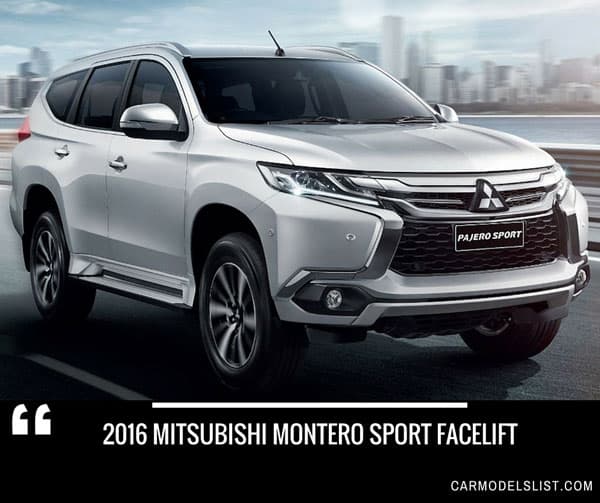 2016 Mitsubishi Sport Facelift