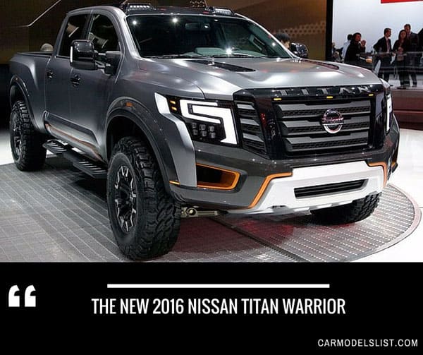 The new 2016 nissan titan warrior