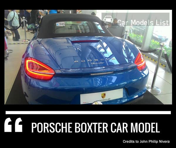 Porsche boxter car model