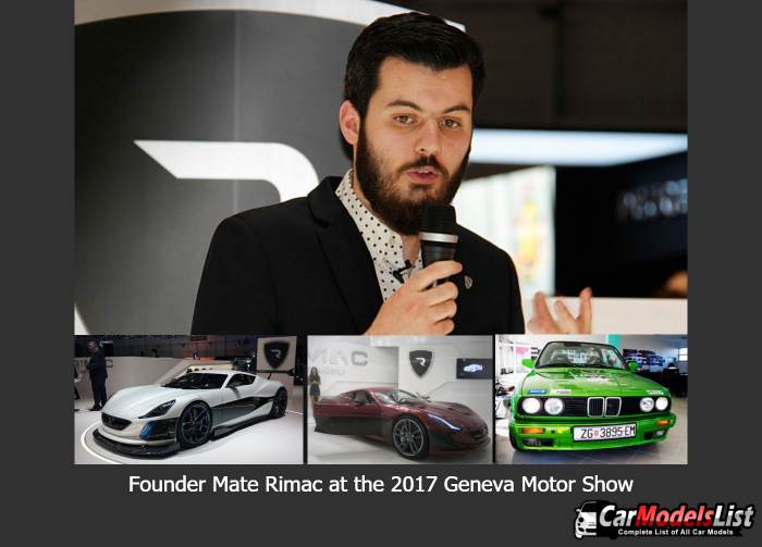 Founder Mate Rimac at the 2017 Geneva Motor Show