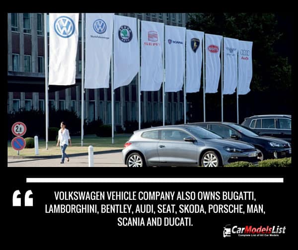 Other Car Companies Owned by Volkswagen