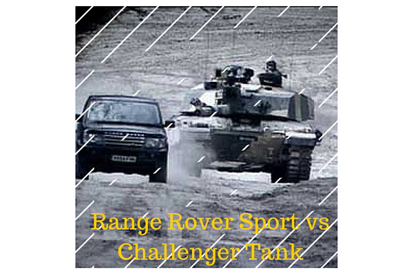 Range Rover Sport vs Challenger Tank