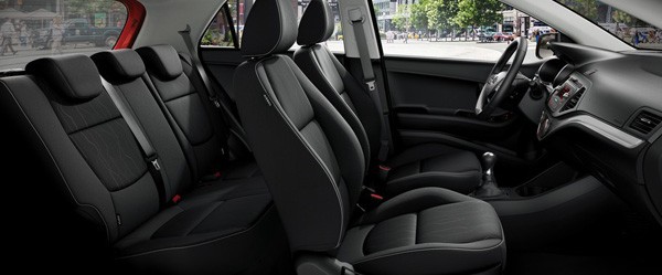 kia picanto front and rear seats together