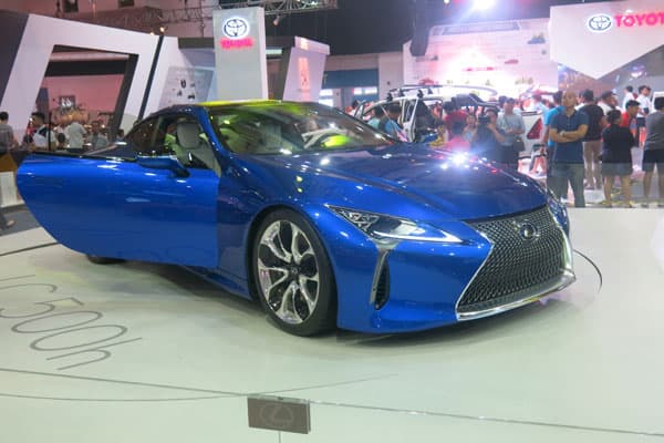 Lexus LC500h Sports car model at PIM 2015