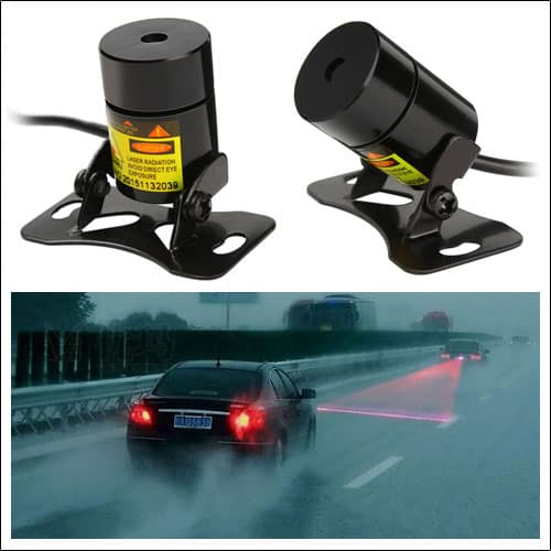 Newest Anti Collision Rear-end Car Laser Tail Fog Light Auto Brake Parking Lamp Warning Light