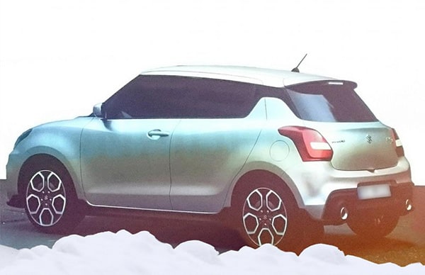 Next Maruti Swift rear three quarter leaks