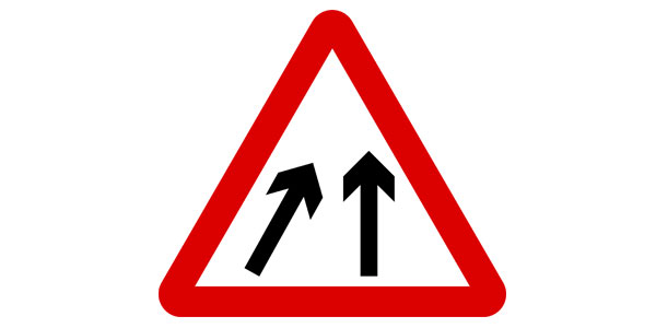Line Merge Sign