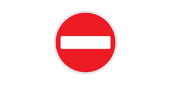 No Entry Sign