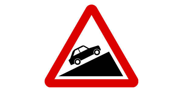 Steep Ascent Sign
