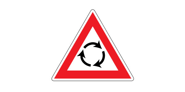 Traffic Circle Sign