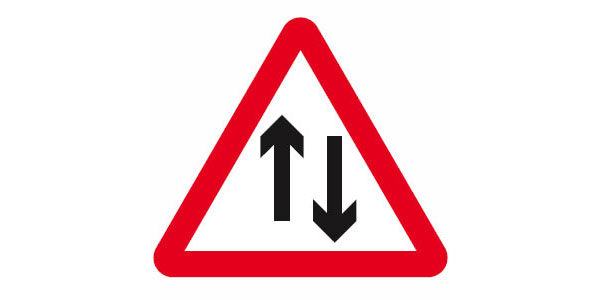 Two Way Traffic Symbol