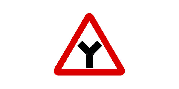 Y-Junction sign