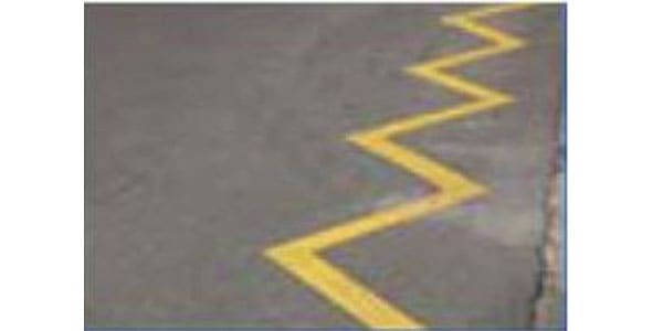 Yellow Zigzag lines