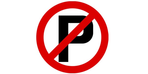 No parking sign