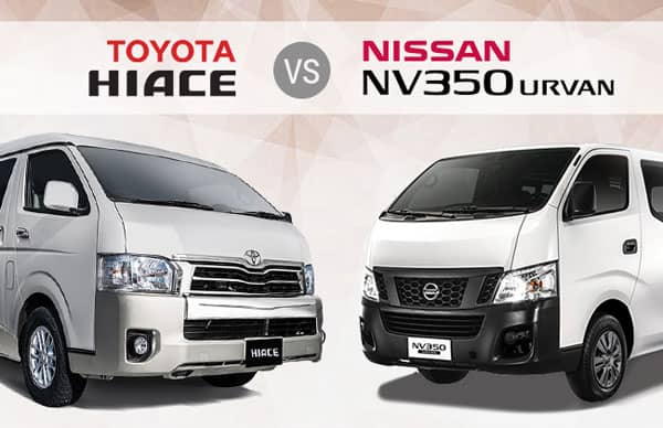 TOYOTA HIACE vs NISSAN NV350 URVAN