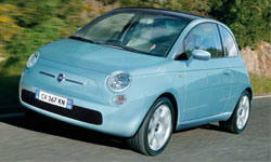 fiat 500 blue