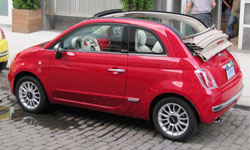 fiat 500 red