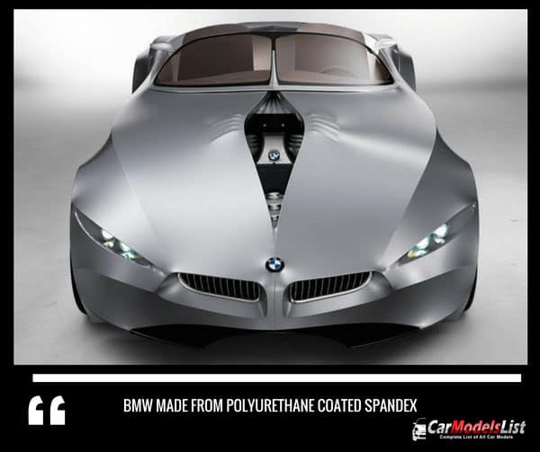 BMW made from polyurethane coated spandex