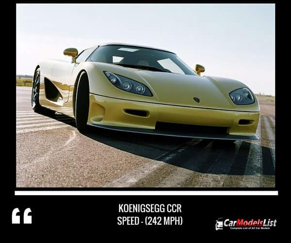 Koenigsegg CCR (242-mph)