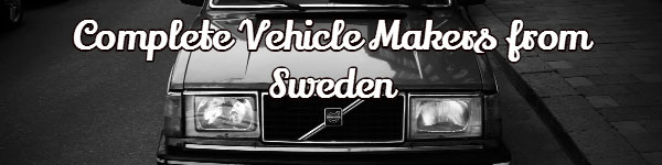 Complete Vehicle Makers from Sweden