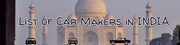 list of car makers in india