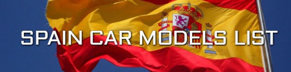 Lista över bilmodeller i Spanien