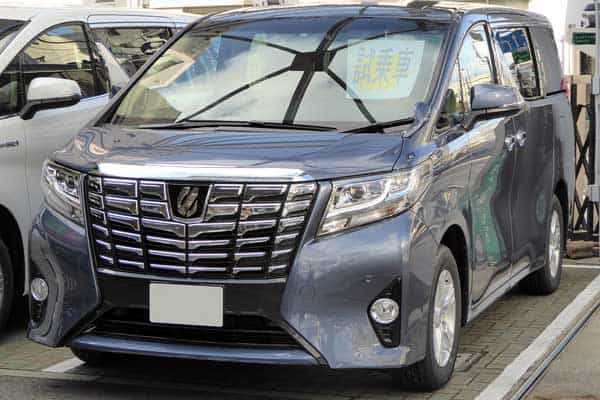 Toyota ALPHARD X front car model