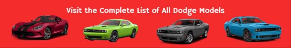 Complete List of all Dodge Car Models