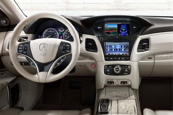 acura rlx car model interior