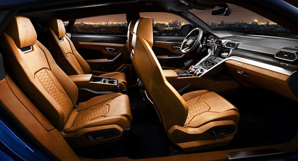 Lamborghini Urus Car Model Interior