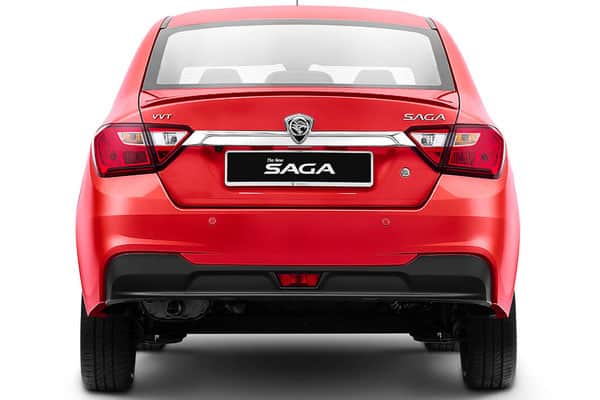 proton saga car model rear