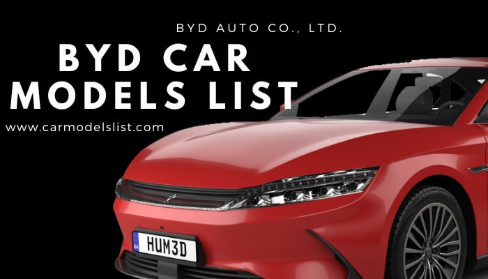 BYD Car Models List