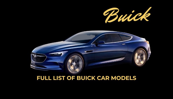 full list of all Buick car models