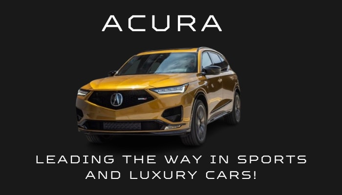 complete cars of acura luxury car brand