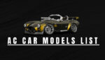 complete list of all AC car models and Variants